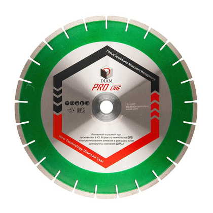 Алмазный диск DIAM Pro Line 350x3.2x10x60/25.4 гранит 